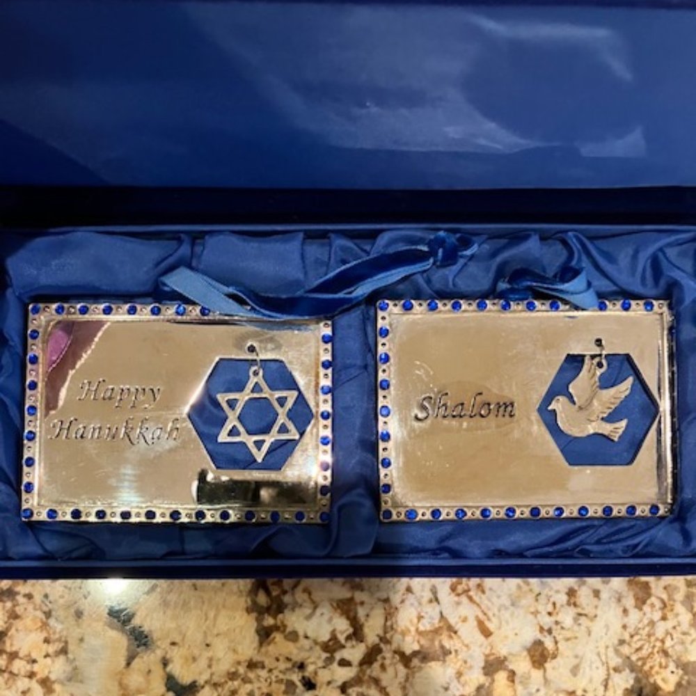 Beautiful Silver Plated Plaques Set of 2